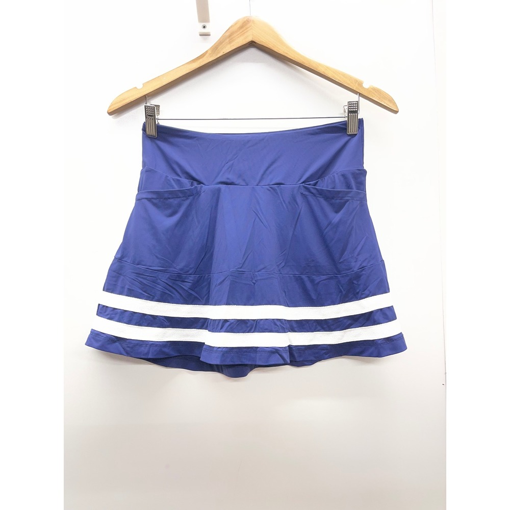 Smith & Quinn Royal Blue Striped Tennis Golf Skort XS Athletic Skirt Pockets